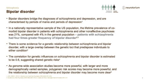 Schizophrenia – Comorbidity – slide 7